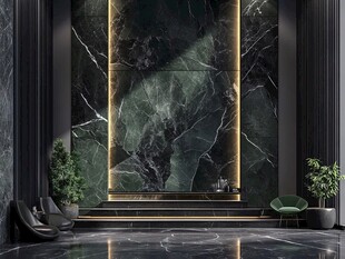 奢华大理石客厅空间设计