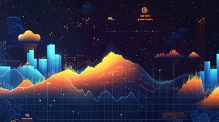 科技风金融数据可视化图景