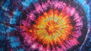 绚丽多彩扎染艺术作品