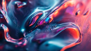 梦幻炫彩流动液体效果