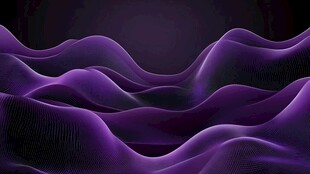 紫色动感波浪抽象背景图