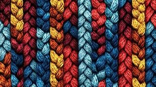 多彩编织纹理图案展示