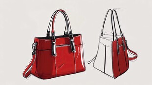 时尚手提包设计效果图