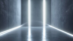 未来感科技风发光空间