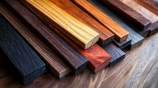 多样实木条展示