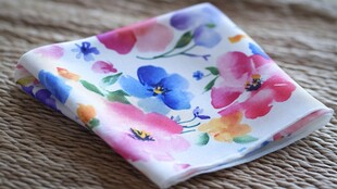 花卉图案精美手帕