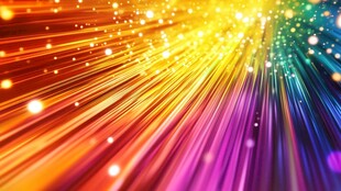 绚丽多彩光线发射背景图