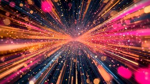 炫彩光线宇宙爆炸特效图