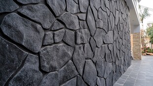 仿石纹理墙面 独特质感