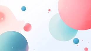 梦幻彩色气泡背景图