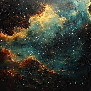 梦幻星云宇宙壮丽景观