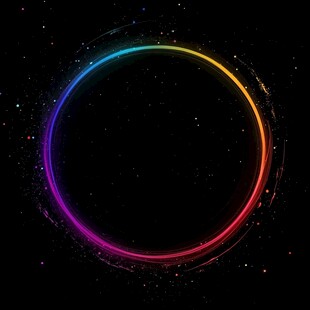 炫彩环形宇宙星空背景