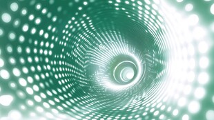 绿色科技感螺旋光影背景