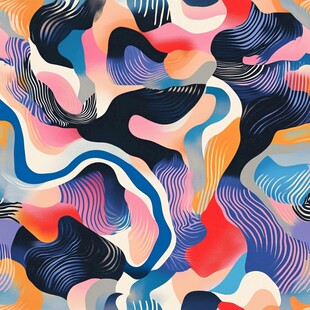 抽象多彩流体图案纹理