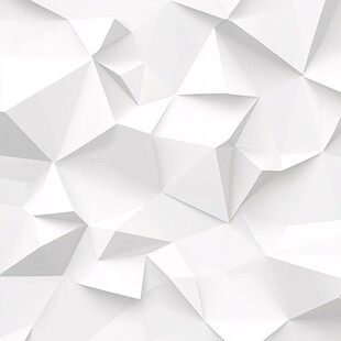 白色立体多边形几何背景