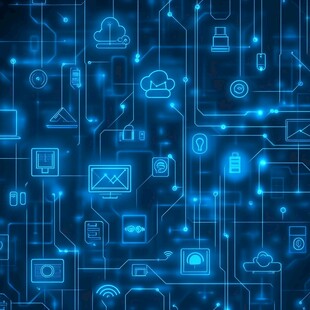 科技感十足的数字化背景图