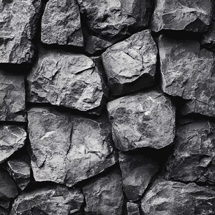 石块堆砌的纹理墙面