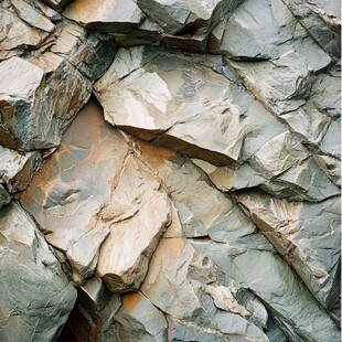 纹理独特的自然岩石景观