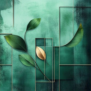 绿境叶影 几何与自然的交融