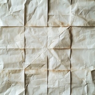 褶皱旧纸张纹理特写