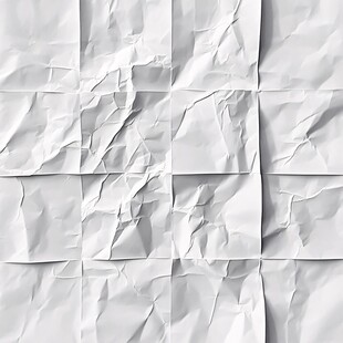皱巴巴的白色纸张纹理