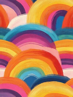 多彩彩虹图案背景