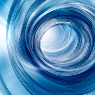 蓝色动感漩涡抽象背景图