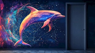 梦幻海豚破壁于星空之门