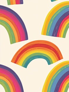 彩虹图案背景设计素材