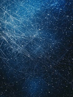 梦幻星空线条抽象背景图