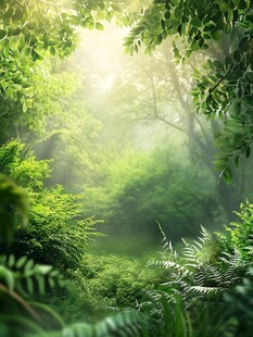 清晨迷雾中的绿野仙踪