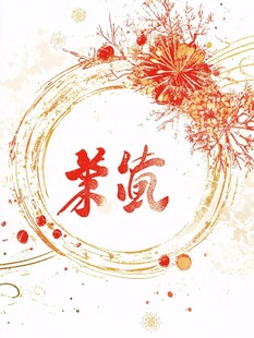 茉筑中式风艺术背景图