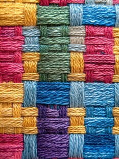 多彩编织纹理图案
