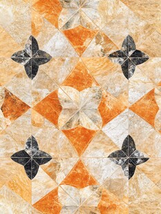 复古几何花纹瓷砖图案