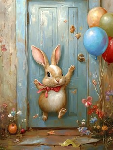 兔子开门迎多彩气球世界