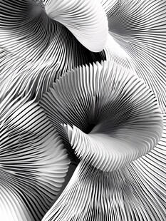 黑白折纸艺术抽象纹理图案