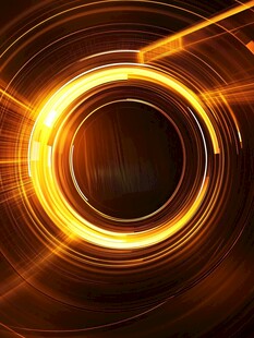 炫彩光影环形动感背景