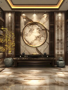 中式奢华客厅玄关装饰