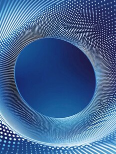 蓝色科技感圆形线条背景图