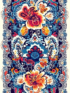 民族风花卉图案精美纹样
