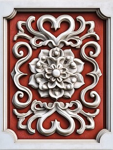 中式雕花装饰板精美图案
