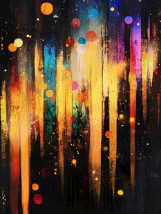 梦幻炫彩抽象光影背景图