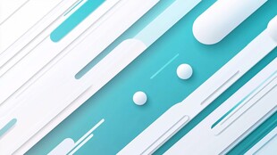 蓝白几何线条抽象背景图