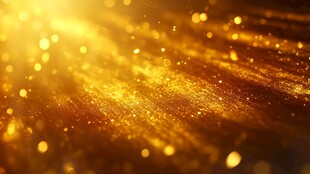 金色闪耀光芒粒子背景图