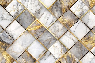 大理石金纹拼接瓷砖图案