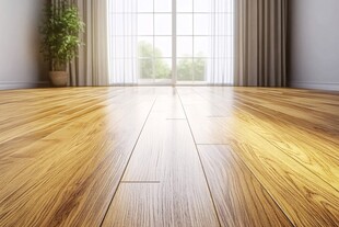 简约空房间的木质地板