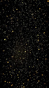 黑色背景金色闪烁星光图