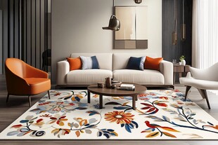 现代多彩客厅家居装饰图