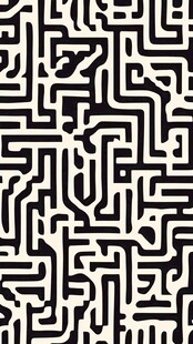 黑白迷宫图案纹理设计