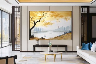 客厅中式风格艺术挂画